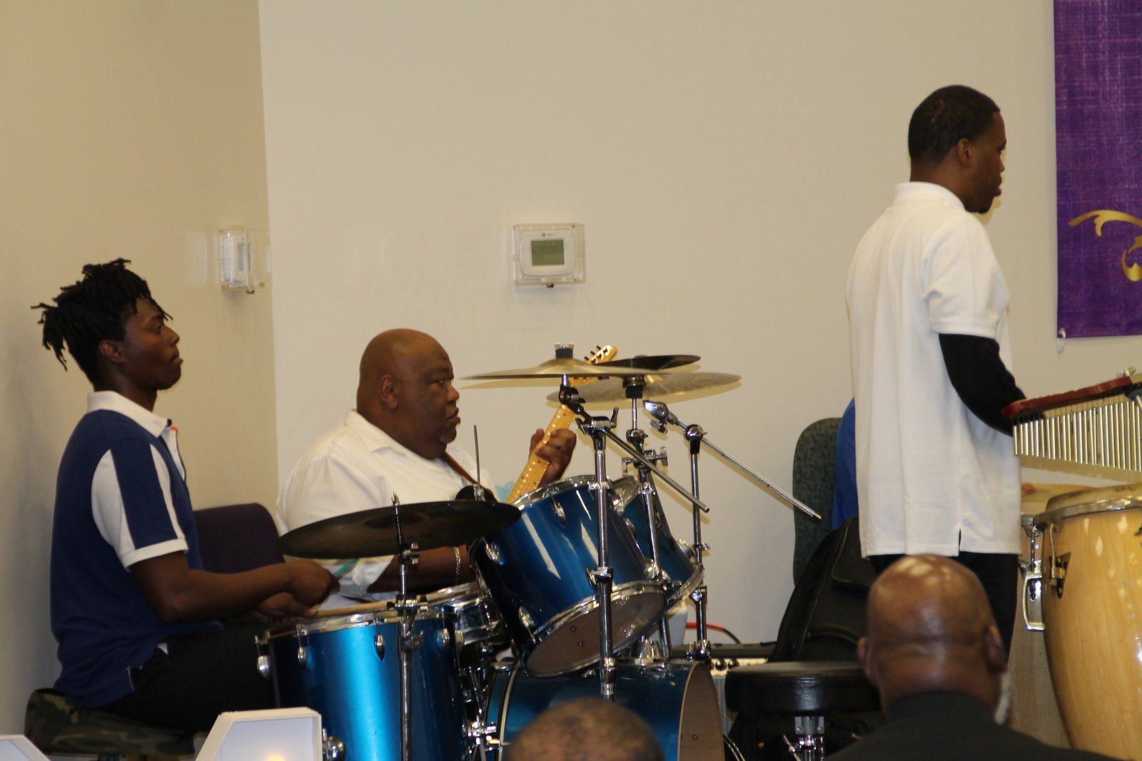 Vaughn's Chapel members in worship